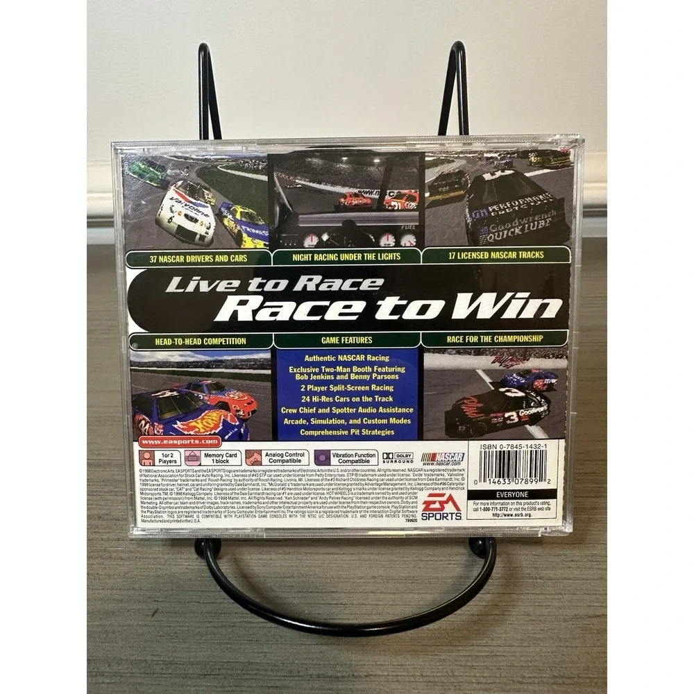 PS1 NASCAR Games Lot‎ - NASCAR 98 CIB, NASCAR 99 (No Manual), NASCAR 2001 CIB